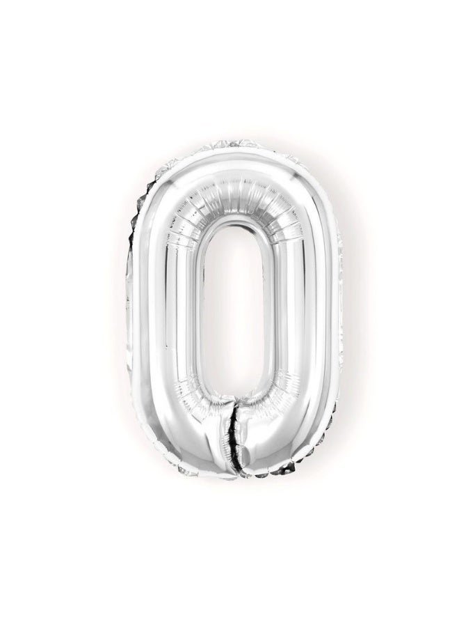 32 Inch Silvery Number Balloons, Reusable Mylar Number Balloons for Kids Birthday Party Decorations, Anniversary, Graduation Party Supplies - Image 1