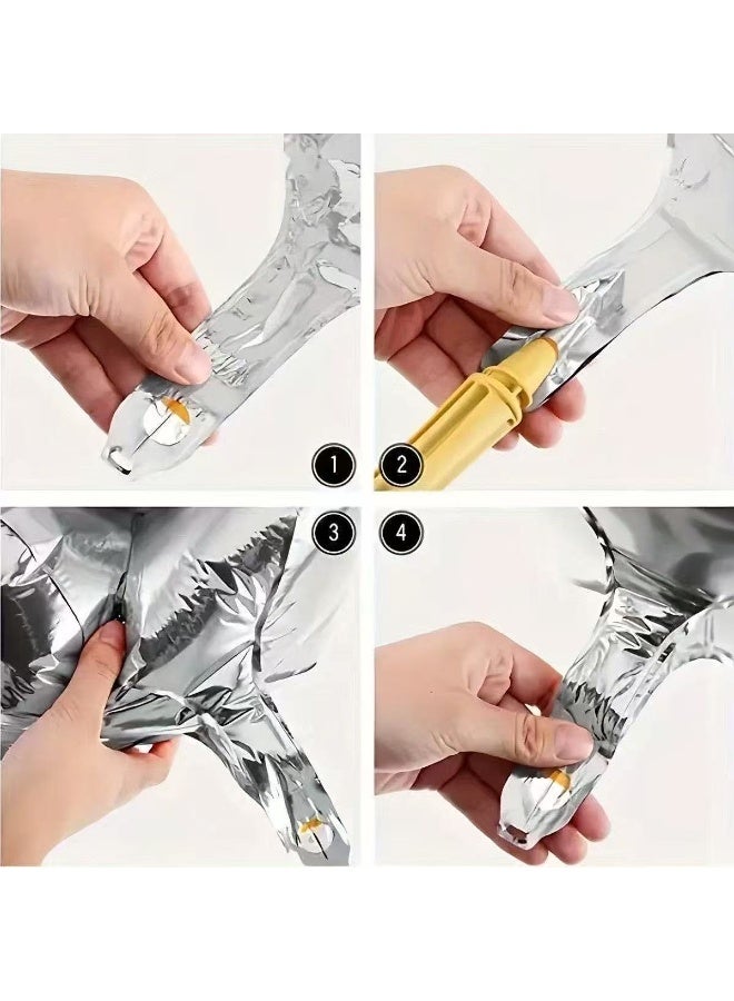 32 Inch Silvery Number Balloons, Reusable Mylar Number Balloons for Kids Birthday Party Decorations, Anniversary, Graduation Party Supplies - Image 2