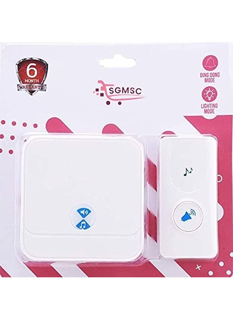 SGMSC Long RangeWireless Remote Doorbell40M Operating RangeNo Batteries RequiredTransmitterWireless Door Chime