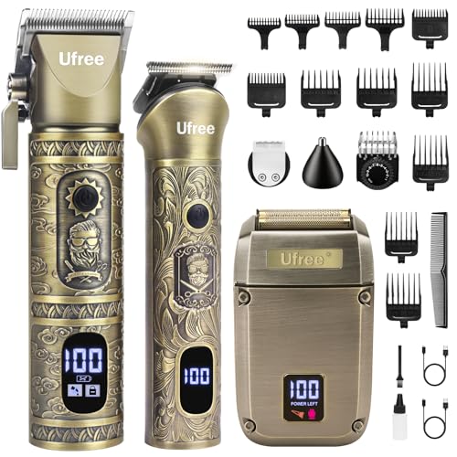 Ufree Beard Trimmer, Hair Clippers Mens Shaver Electric Razor, Hair Trimmer for Men Cordless Barber Clippers and Trimmers Set, Hair Cutting Kit for Men Grooming Gifts - Image 1