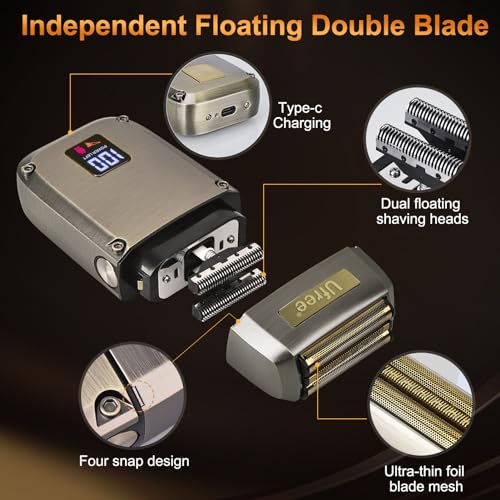 Ufree Beard Trimmer, Hair Clippers Mens Shaver Electric Razor, Hair Trimmer for Men Cordless Barber Clippers and Trimmers Set, Hair Cutting Kit for Men Grooming Gifts - Image 4