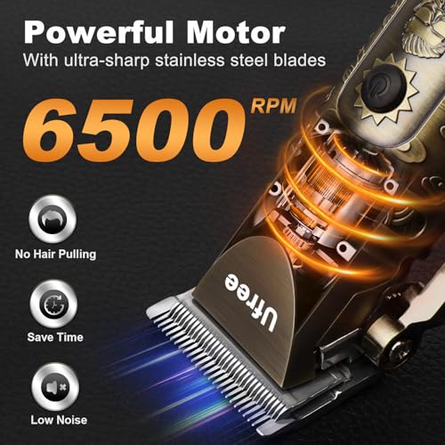 Ufree Beard Trimmer, Hair Clippers Mens Shaver Electric Razor, Hair Trimmer for Men Cordless Barber Clippers and Trimmers Set, Hair Cutting Kit for Men Grooming Gifts - Image 5