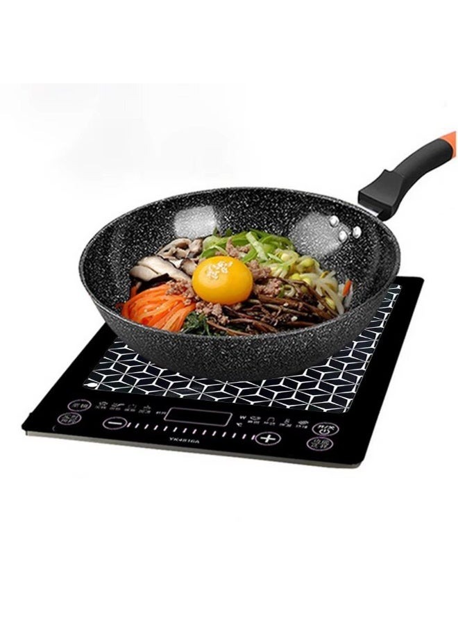 Silicone Induction Cooktop Mat - Protective Heat Resistant Cover for Electric Stoves - Anti-Scratch & Non-Slip - Multipurpose Grill Mat & Oven Liner - Easy to Clean (Pack of 2) - Image 5