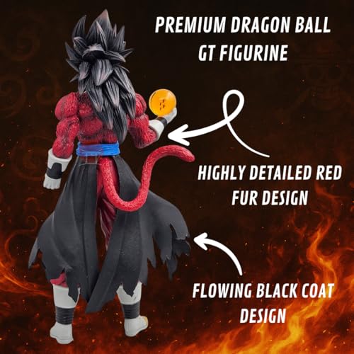 Realmkart Gogeta Action Figure 30CM Super Saiyan 4 Dragon Ball GT SS4 Anime Action Figure Collectible Statue with Random Star Dragon Ball | Gogeta Super Saiyan 4 for Anime Fans, Gifts - Image 5