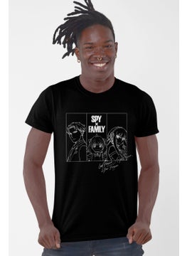 Rock&Roll Spy Family Black Short Sleeve Men's T-Shirt  - Image 1