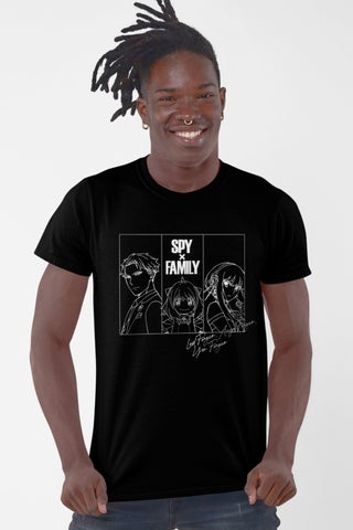 Spy Family Black Short Sleeve Men's T-Shirt - pzsku/Z9A1D66D829AFD919702DZ/45/_/1725789936/67504005-fa4c-4721-8a7d-6a604ba5b387