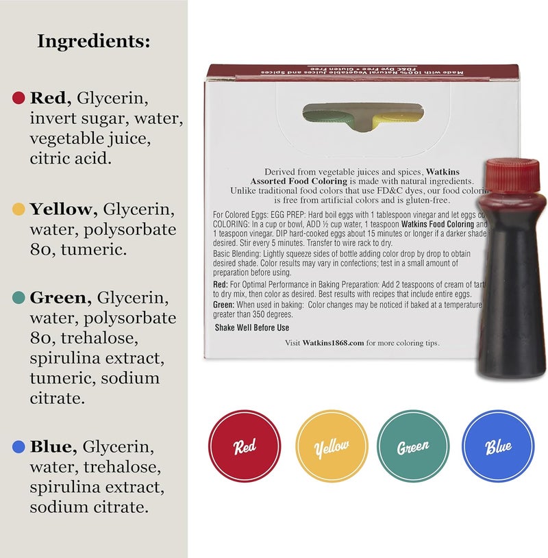 Watkins Assorted Food Coloring - Image 2