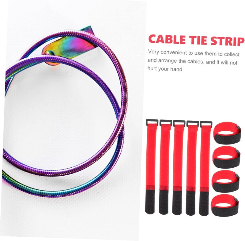 ARTIBETTER 20pcs Nylon Storage Straps Buckles Tape Organizer for Cables Tools and Headphones Versatile Hook and Fastening for - Image 3