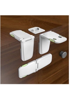 KASTWAVE Child Proof Safety Locks Baby Proofing Cabinet Lock with 3M Adhesives Adjustable Strap Latches to Cabinets, Drawers, Cupboard, Oven, Fridge, Closet Seat, Door, Window  - Image 1
