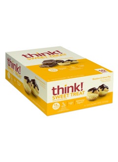 think! Protein Bars High Protein Snacks Gluten Free Kosher Friendly Sweet Treat Boston Creme Pie 10 Count  - Image 1