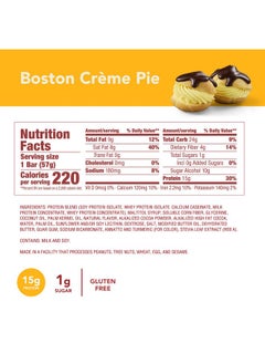 think! Protein Bars High Protein Snacks Gluten Free Kosher Friendly Sweet Treat Boston Creme Pie 10 Count  - Image 2