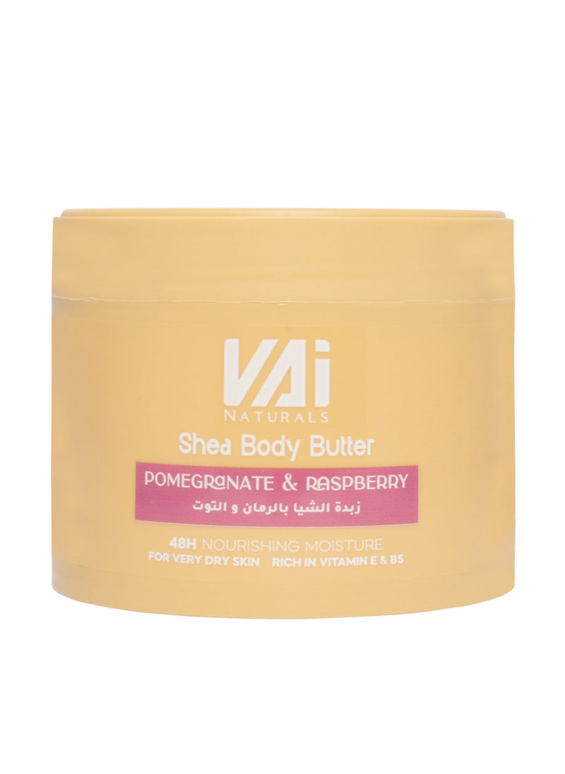 Vai Naturals Shea Body Butter – Pomegranate & Raspberry, 300ml | 48H Deep Hydration & Nourishment - pzsku/Z9A1D8D6D1733ABE5FB94Z/45/_/1739428152/095c59ae-52f8-4add-8c32-7393d18fff12