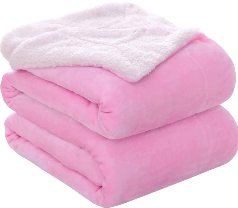 BRANDONN New Born Baby Blankets All Season Fluffy 2 Layered AC Wrapping Sheet Flannel and Sherpa Blanket for Baby Boys and Baby Girls, Toddlers 130 cm x 105 cm, (3-24 Months)(Lightweight) - Image 2