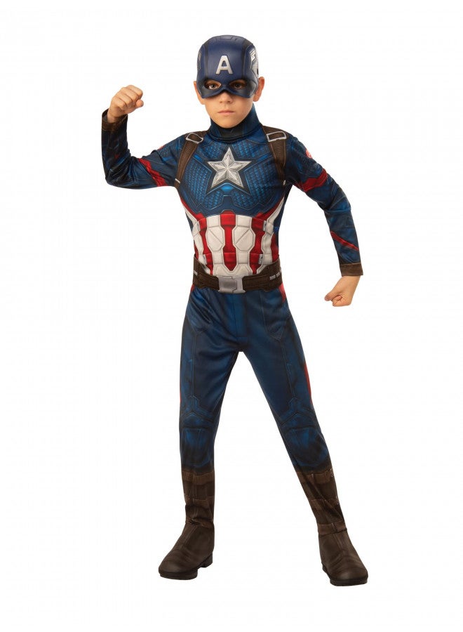 Rubies Marvel: Avengers Endgame Child's Captain America Costume & Mask, Small, Multicolor - Image 1