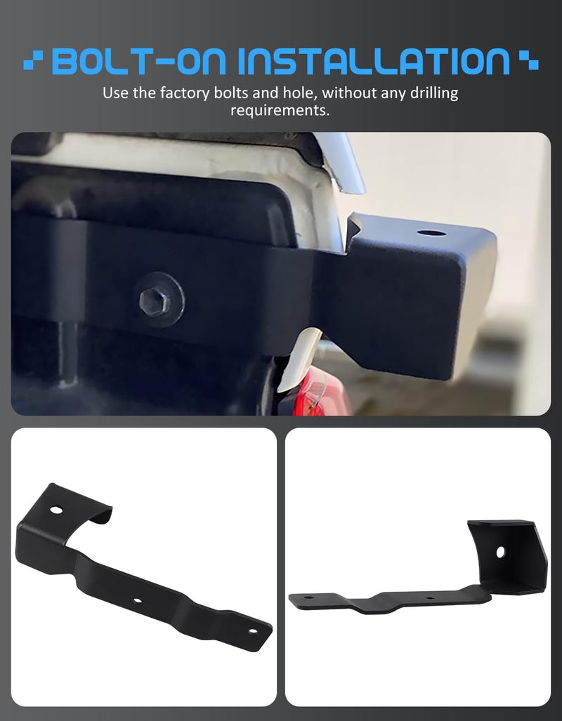 Northyun Tacoma CB Antenna Mounts,Tailgate Bed Accessories Whip Light Led Pods Mounting Bracket Flag Holder Compatible with 3rd Gen Toyota Tacoma 2016-2023, 1 Pair - Image 3