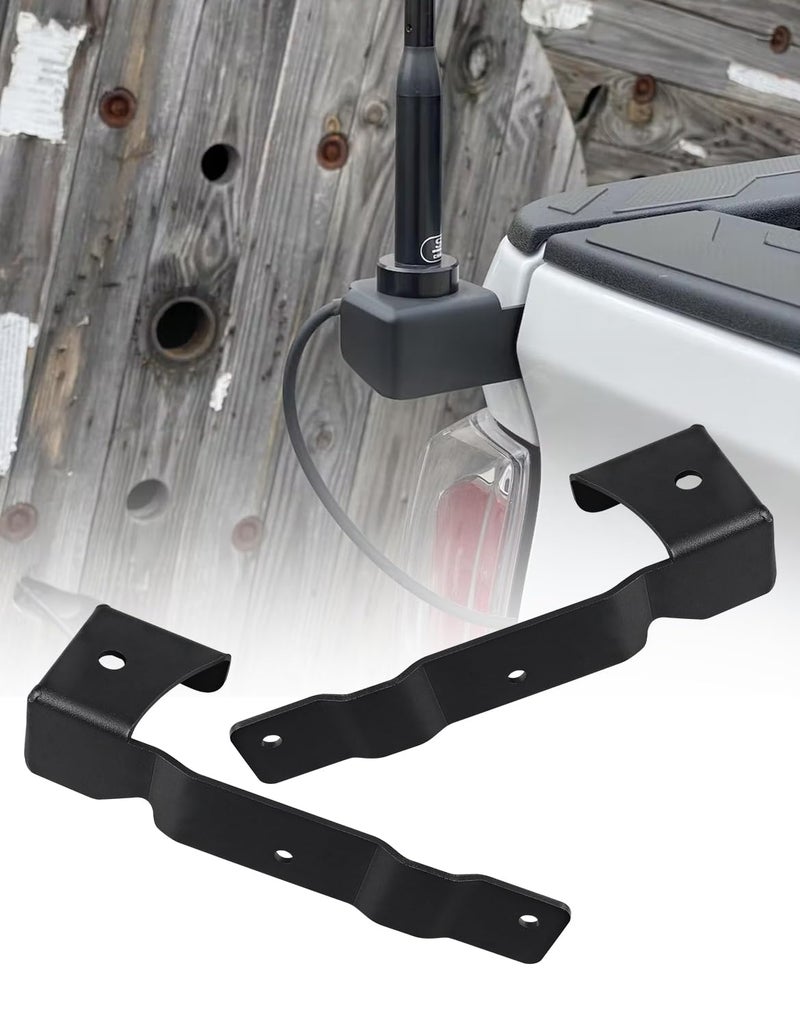 Northyun Tacoma CB Antenna Mounts,Tailgate Bed Accessories Whip Light Led Pods Mounting Bracket Flag Holder Compatible with 3rd Gen Toyota Tacoma 2016-2023, 1 Pair - Image 1