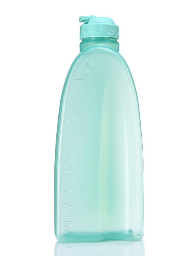 Gluman Plastic Hippo Fridge Water Bottle | 2 Ltr Set Of 3 | Bpa Free | 100% Leak Proof | Office Bottle | Gym Bottle | Home | Kitchen | Travel Bottle (Green) - Image 4
