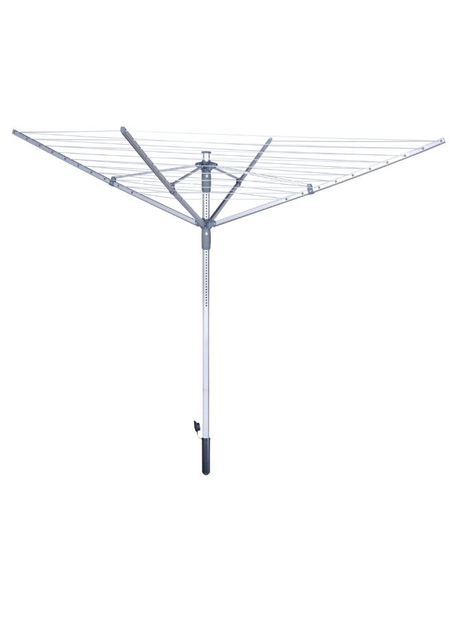 Honey Can Do Umbrella-Shaped Outdoor Aluminium Clothes Dryer Silver 192 ft 3752276 - Image 1