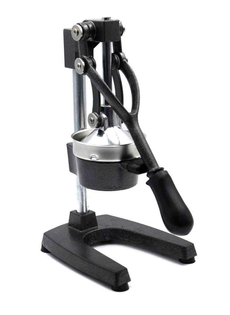 R.VIHAN - Heavy Duty Manual Citrus Juicer Extra Large Iron Hand Press Fruit Squeezer for Orange Lemon Lime and Grapefruit Commercial Grade Stainless Steel Manual Juicer for Fresh Healthy Seedless Juice Handheld Juicer for Home Kitchen Cafes Restaurants and any Business Use - Image 1