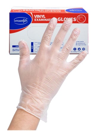 100 Pcs Vinyl Disposable Gloves Powder Free & Latex Free Gloves for Food Prep, Household Cleaning, Hair Dye, Tattoo - pzsku/Z9A1DB4B8665D734475BAZ/45/_/1689329941/a4bdf9b5-5ce3-4be8-bb8c-46f6a5638ec1