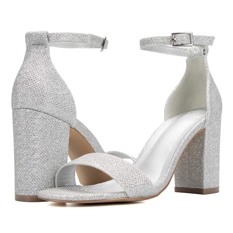 COASIS Women's Chunky Block Heels Open Toe Ankle Strap 3.5 Inch Heeled Sandals - Image 3