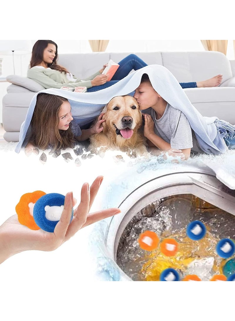 8Pcs Pet Hair Remover for Laundry, Laundry Pet Hair Catcher, Washing Machine Hair Catcher, Washing Balls Dryer Balls for Clothing Dog Cat Pet Fur Remover  - Image 3