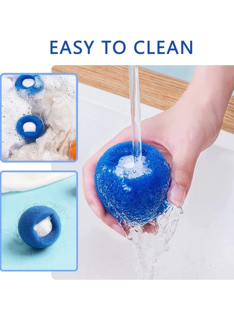 8Pcs Pet Hair Remover for Laundry, Laundry Pet Hair Catcher, Washing Machine Hair Catcher, Washing Balls Dryer Balls for Clothing Dog Cat Pet Fur Remover  - Image 4
