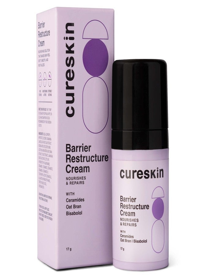 Cureskin Restructure Cream | Oat Bran Extract Helps to Sooth & Moisture Skin | Ceramides Helps to Maintain Barrier Function, Locks in Moisture & Prevents Dryness | Hydrates & Improves Skin Texture - Image 1