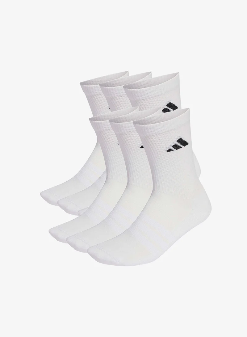 اديداس Cushioned Crew Socks 6 Pair Pack