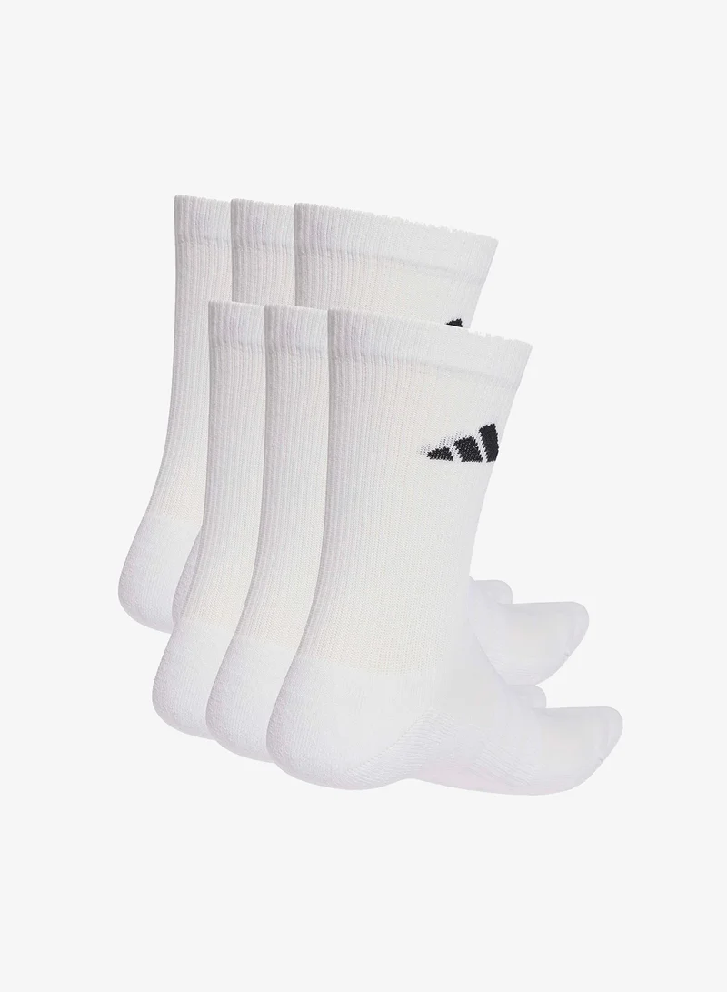 اديداس Cushioned Crew Socks 6 Pair Pack