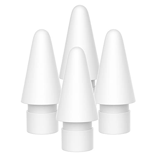 AWINNER Replacement Tips Compatible with Apple Pencil 2 Gen iPad Pro Pencil - iPencil Nib for iPad Pencil 1 st/Pencil 2 Gen White 4 Pack (White 4 Pack) - Image 1