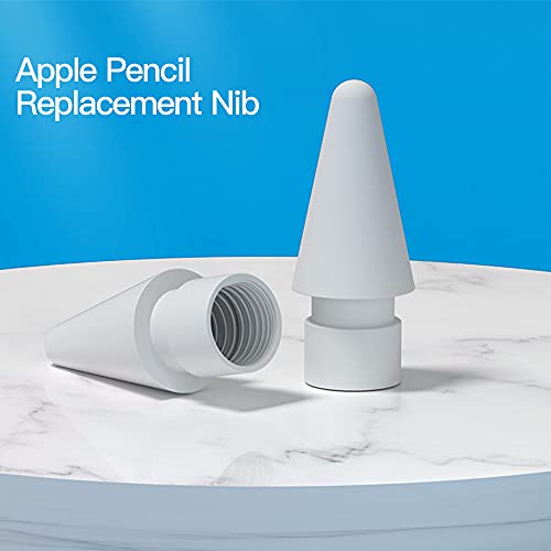 AWINNER Replacement Tips Compatible with Apple Pencil 2 Gen iPad Pro Pencil - iPencil Nib for iPad Pencil 1 st/Pencil 2 Gen White 4 Pack (White 4 Pack) - Image 2