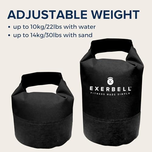 Exerbell Foldable Adjustable Kettlebell 4-30lbs – Portable Water Sandbag Functional Strength Tool – Soft Floor-Friendly Mobility Gear for Home Gym Travel – Leak-Resistant Load with Internal Scale - Image 4