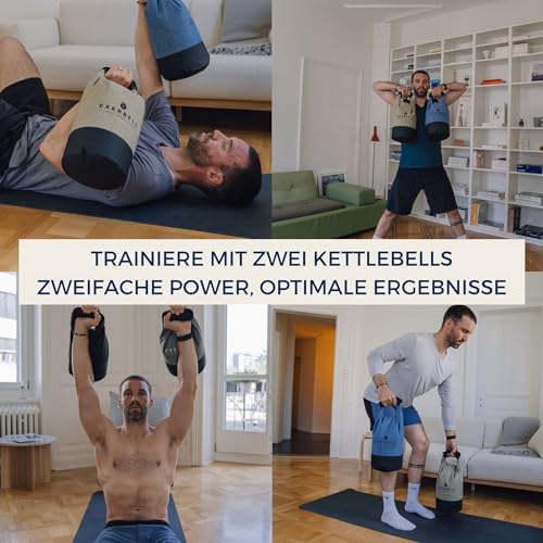 Exerbell Foldable Adjustable Kettlebell 4-30lbs – Portable Water Sandbag Functional Strength Tool – Soft Floor-Friendly Mobility Gear for Home Gym Travel – Leak-Resistant Load with Internal Scale - Image 5