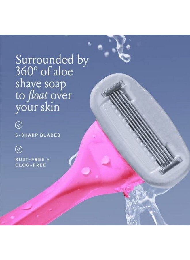 Billie Dreampop Starter Kit 1X Razor Handle + 2X 5Blade Refills And Magnetic Holder Purple  - Image 5