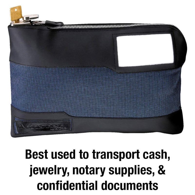 Master Lock Money Bag with Key Lock and Zipper for Cash, 11-1/2 in. Long Locking Portable Travel Money Pouch Protects Passports, Valuables, 7120D - Image 3