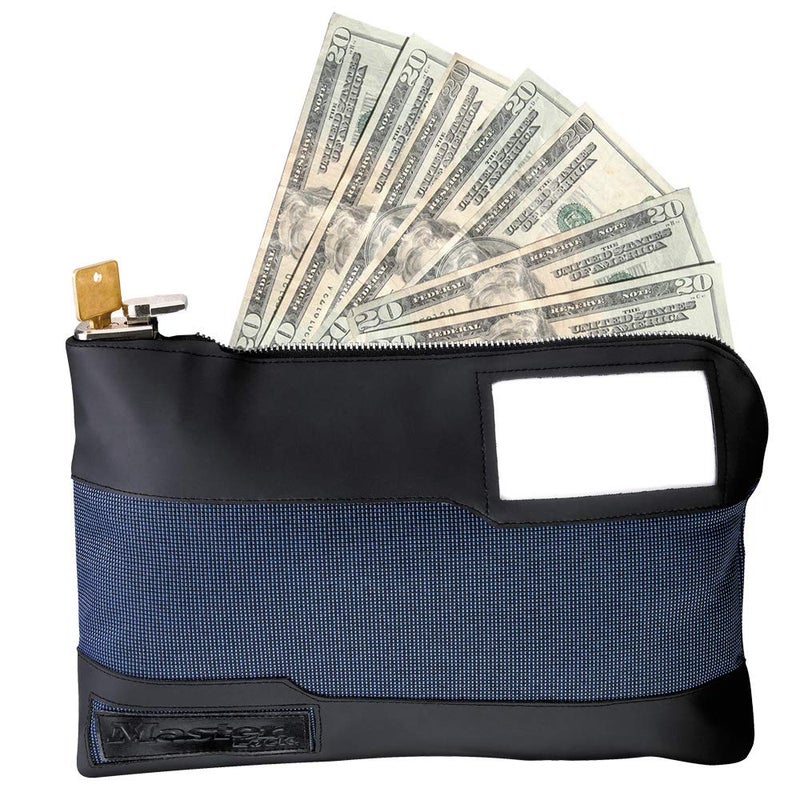 Master Lock Money Bag with Key Lock and Zipper for Cash, 11-1/2 in. Long Locking Portable Travel Money Pouch Protects Passports, Valuables, 7120D - Image 2