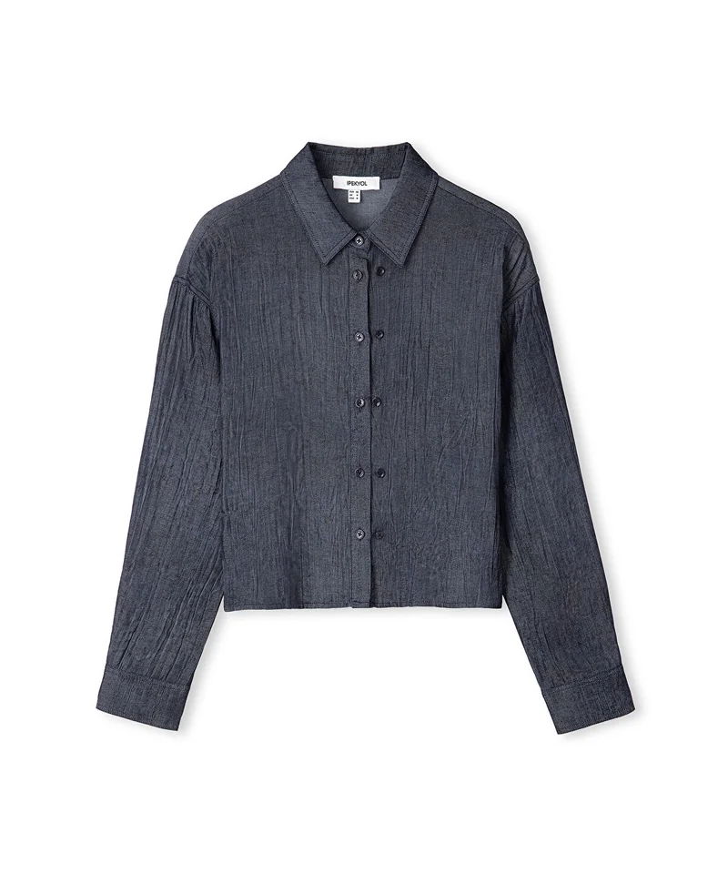 Ipekyol  Textured Shirt with Double Placket for Women | Best Price UAE