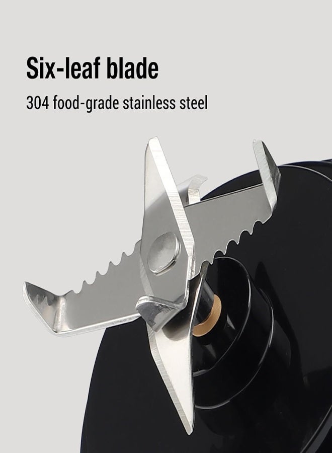 ارواق خلاط عصير صغير، كوب عصارة شخصي بسعة 21.1 أونصة سائلة و6 شفرات حادة من الفولاذ المقاوم للصدأ 304، 18000 دورة في الدقيقة ووضعين اختياريين، مقاوم للماء وسهل التنظيف - أبيض - Image 4