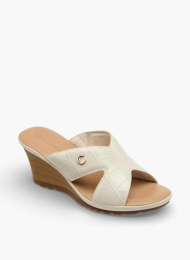 لو كونفورت Women Wedge Heel Comfort Sandals