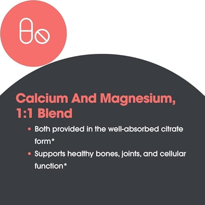 Allergy Research Group Calcium Magnesium Citrate Supplement - Bone Health, with Calcium Citrate, Pure, Well-Absorbed, Vegetarian Capsules - 100 Count - Image 5