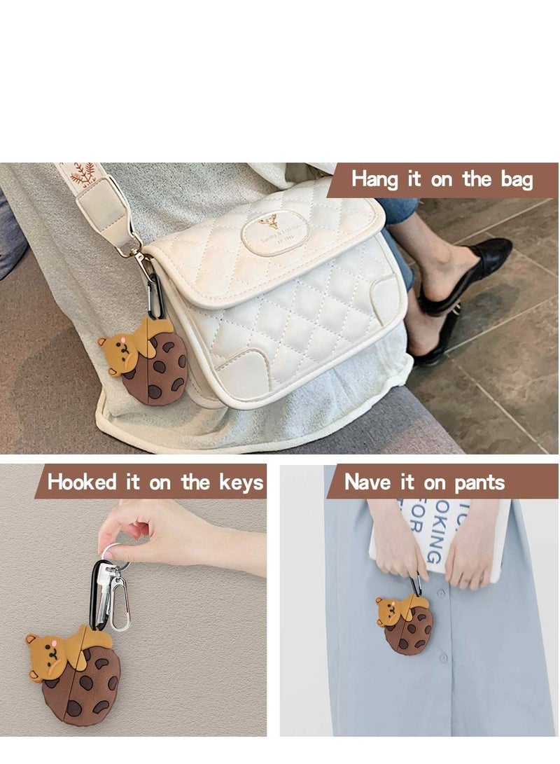 Suitable for Apple Airpods Pro Protective Sleeve 3d Cute Cartoon Bear Protection Soft Silicone Protective Sleeve With Keychain Accessory Cover