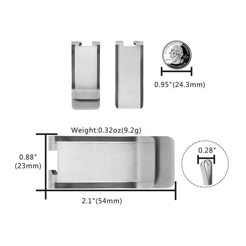 TI-EDC TI-EDC Titanium Slim Cash Money Clip for Men Wallet Credit Card Holder and Bottle Opener for Him Christmas  - Image 2