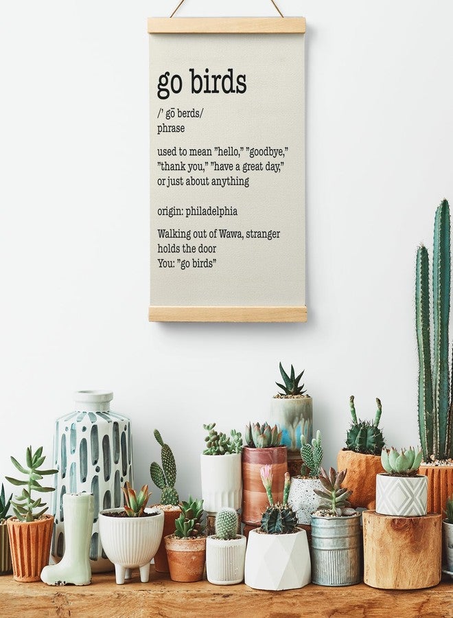 Ryeolo Football Go Birds Definition Wooden Poster Hanger Frame 12.5x17 Inch,Go Birds Poster Hanger Frame,Motivational Wooden Hanging Wall Art Decor For Home Room - Image 4
