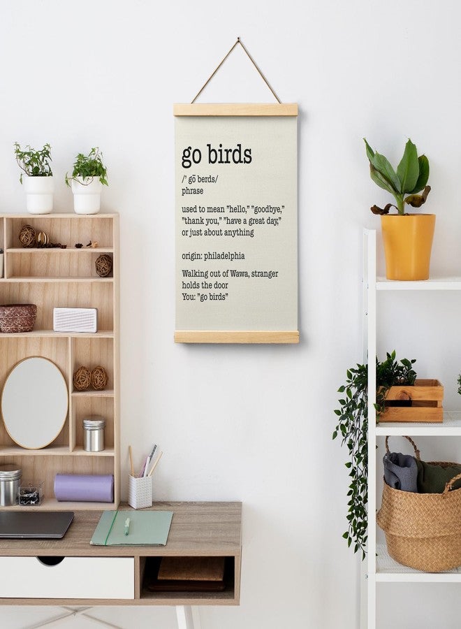 Ryeolo Football Go Birds Definition Wooden Poster Hanger Frame 12.5x17 Inch,Go Birds Poster Hanger Frame,Motivational Wooden Hanging Wall Art Decor For Home Room - Image 3
