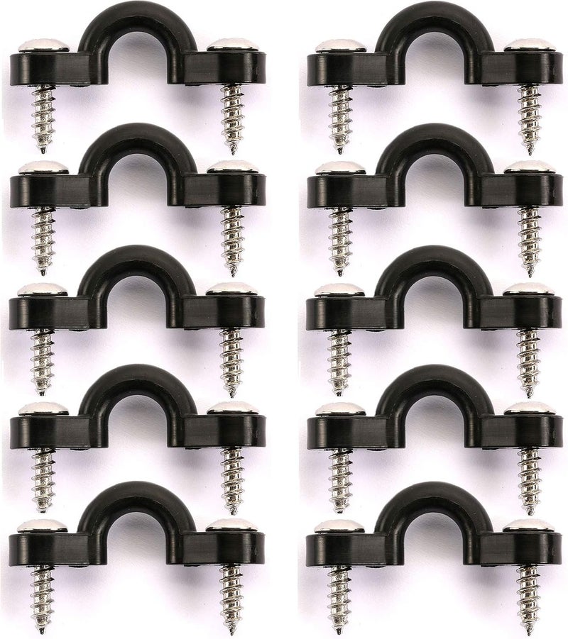 Borogo Kayak Pad Eye Kit, 10PCS Nylon Bungee Deck Loops Tie Down Pad Eye with 20 Screws for Boat Kayak Deck Rigging Kit - Image 4