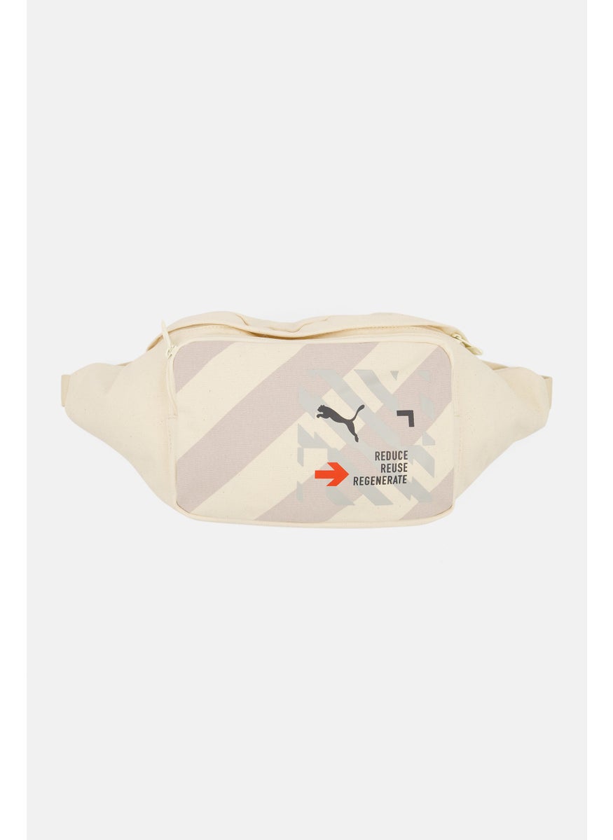 PUMA Men Graphic Print Fanny Pack 19 H x 44 L x 6 W cm, Cream  - Image 1