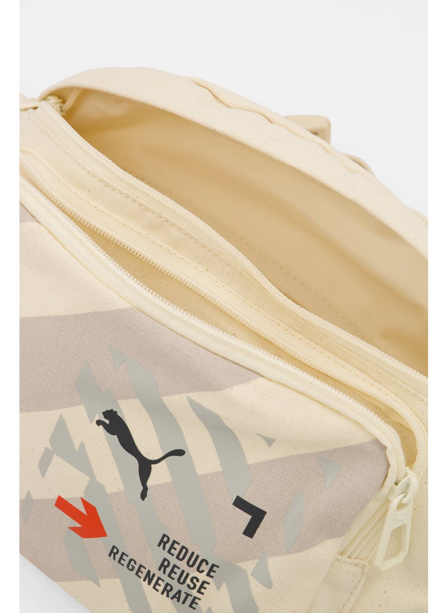 PUMA Men Graphic Print Fanny Pack 19 H x 44 L x 6 W cm, Cream  - Image 3