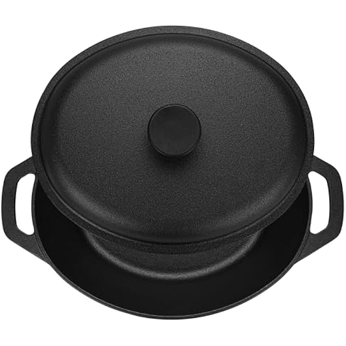 Fissman Casserole With Cast Iron Lid 33X26Cm6Ltr With Lid Cast Iron Biryani Pot Induction Bottom Stew Pot Heavy Duty Stockpot - Image 4