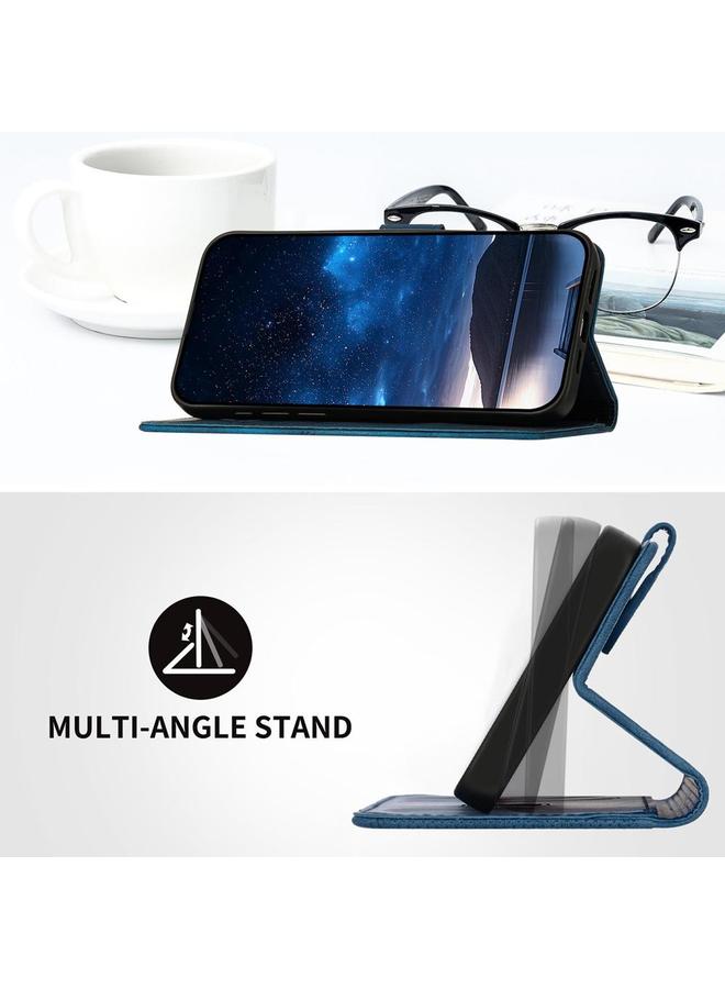 S-TOP Case For Huawei nova 12 Pro / nova 12 Ultra Grid Butterfly Embossed Pattern Leather Phone Case with Lanyard - Image 4